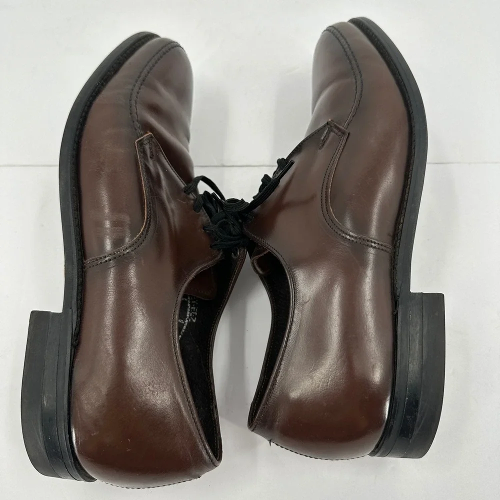 Goodyear Mens Brown Leather Oxford Dress Shoes Lace Up Formal Work Size 8.5 E‎